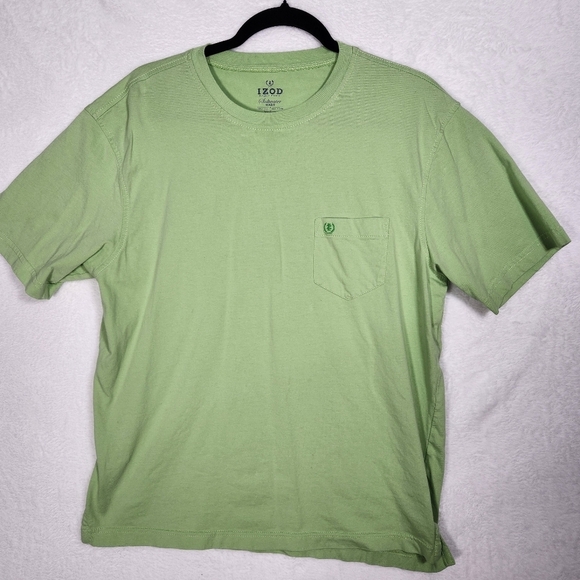 IZOD Men’s Green Short Sleeve Crew Neck T-Shirt in size Medium - Picture 7 of 8